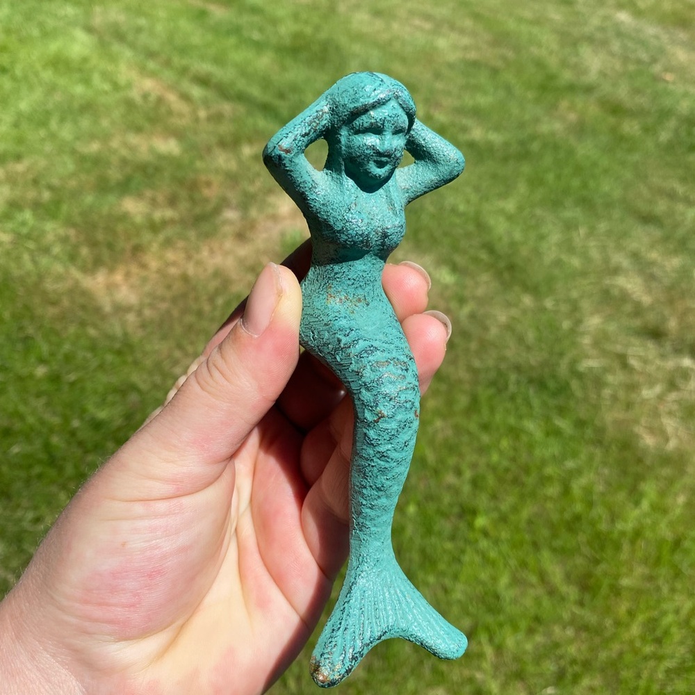 Cast Iron Mermaid Figurine